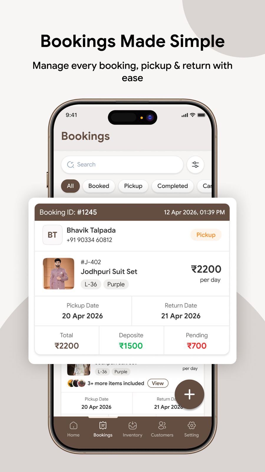 Live Booking Pipeline & Calendar